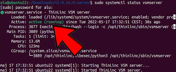 ThinLinc Services in systemctl